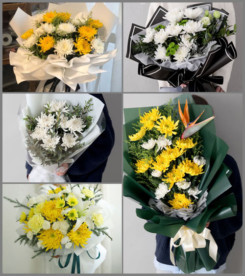福建漳州平和县小溪镇产坑村白事花束代送